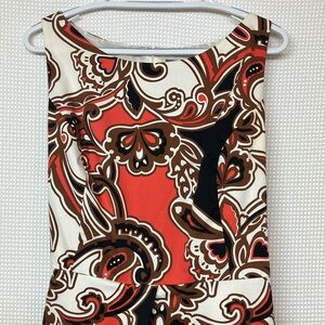 Merona Brown and Black Paisley Dress